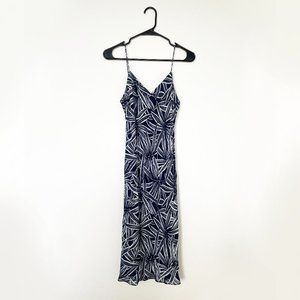Vintage Ralph Lauren Midi Dress in Navy Floral